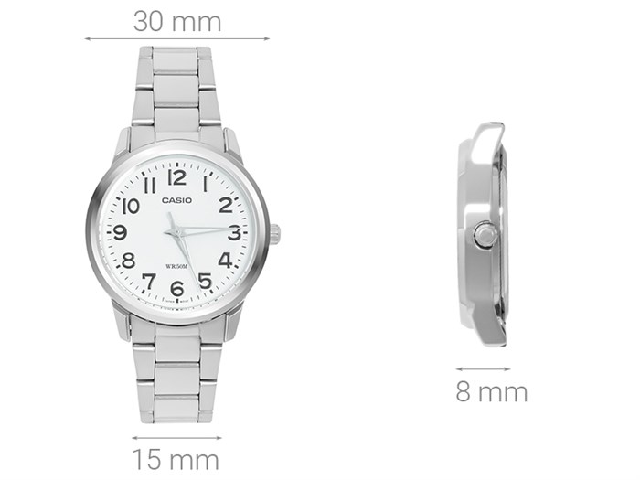 Đồng hồ Nữ Casio LTP-1303D-7BVDF Màu Bạc