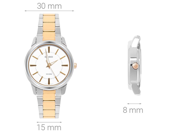 Đồng hồ CASIO 30 mm Nữ LTP-1303SG-7AVDF Màu Vàng