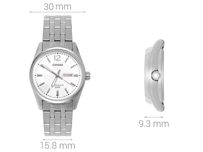 Đồng hồ CASIO 30 mm Nữ LTP-1335D-7AVDF Màu Bạc