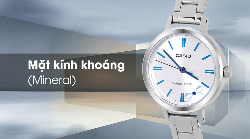 Đồng hồ Nữ Casio LTP-E146D-2ADF có kính khoáng trong suốt Đồng hồ Nữ Casio LTP-E146D-2ADF có kính khoáng trong suốt