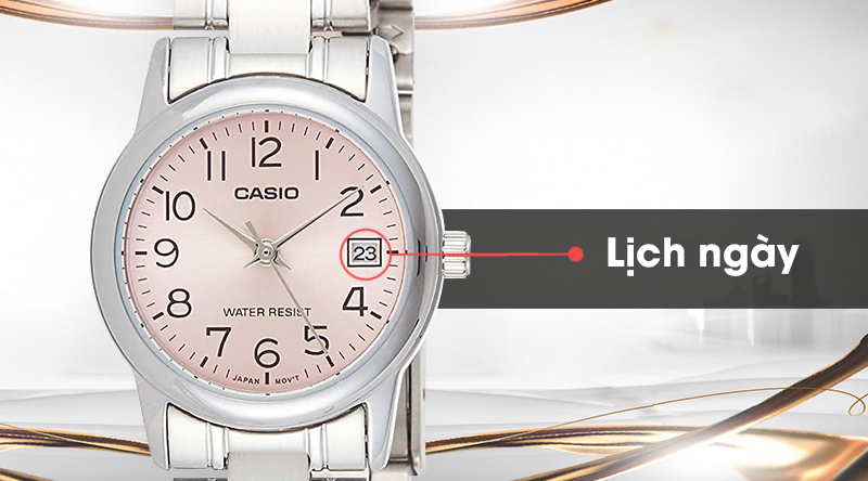 Đồng hồ Casio LTP-V002D-4BUDF được trang bị lịch ngày tiện ích Đồng hồ Casio LTP-V002D-4BUDF được trang bị lịch ngày tiện ích