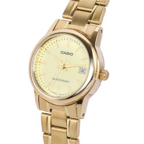 Đồng hồ CASIO 25 mm Nữ LTP-V002G-9AUDF Màu Vàng
