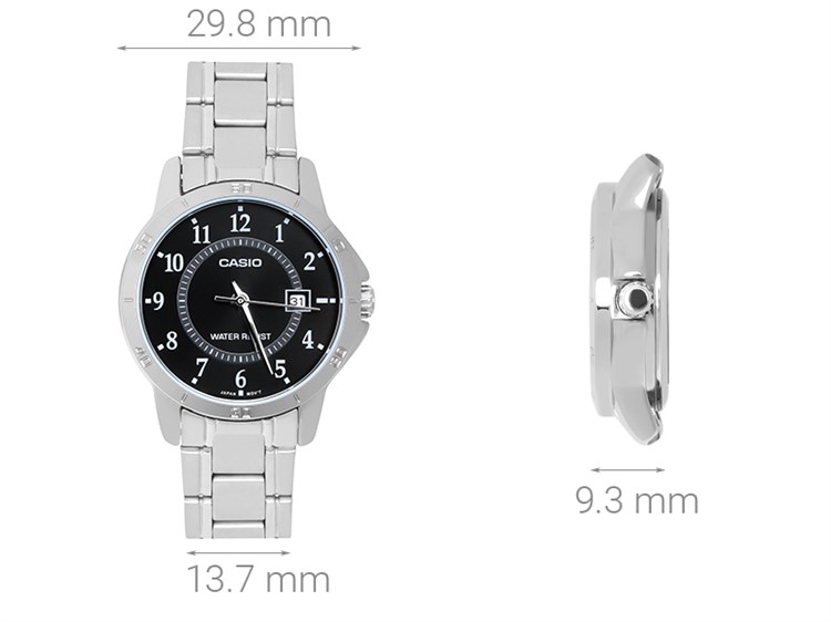 Đồng hồ CASIO 29.8 mm Nữ LTP-V004D-1BUDF Màu Bạc