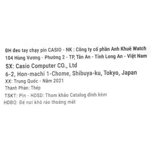 Đồng hồ CASIO 28.2 mm Nữ LTP-V005D-7AUDF Màu Bạc