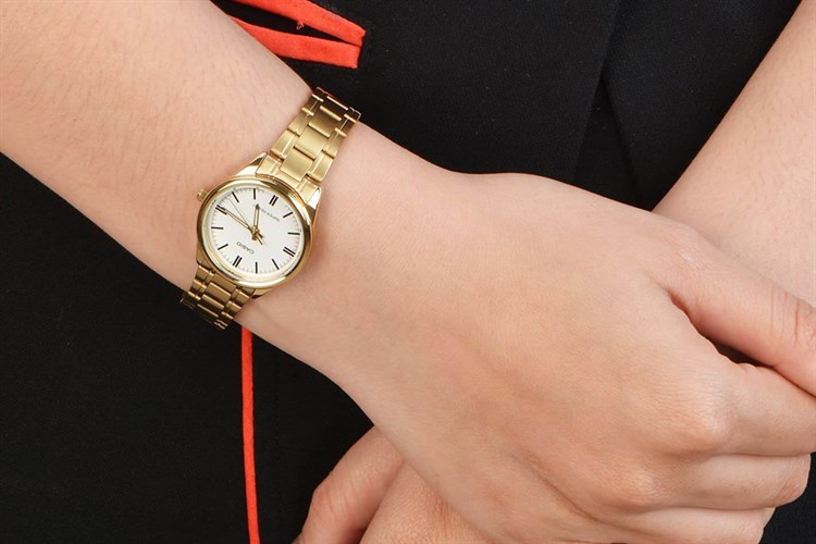 Đồng hồ CASIO 28 mm Nữ LTP-V005G-7AUDF Màu Vàng