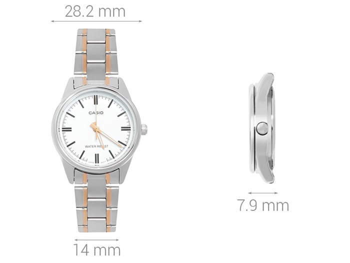 Đồng hồ CASIO 28.2 mm Nữ LTP-V005SG-7AUDF Màu Bạc