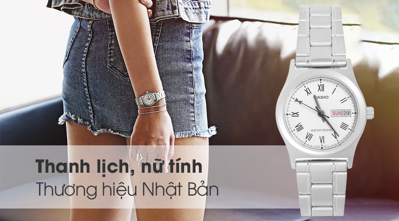 Đồng hồ Nữ Casio LTP-V006D-7BUDF có thiết kế tinh tế Đồng hồ Nữ Casio LTP-V006D-7BUDF có thiết kế tinh tế
