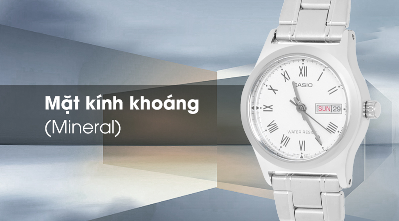 Đồng hồ Nữ Casio LTP-V006D-7BUDF có kính khoáng trong suốt Đồng hồ Nữ Casio LTP-V006D-7BUDF có kính khoáng trong suốt