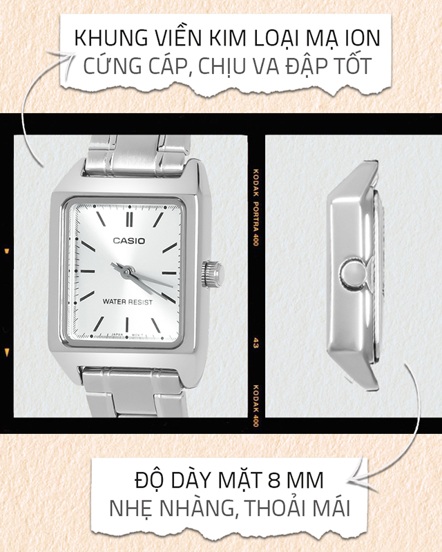 Đồng hồ Nữ Casio LTP-V007D-7EUDF có khung viền cứng cáp Đồng hồ Nữ Casio LTP-V007D-7EUDF có khung viền cứng cáp