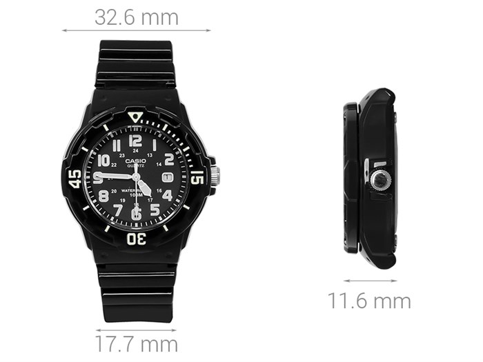 Đồng hồ CASIO 32.6 mm Nữ LRW-200H-1BVDF Màu Đen