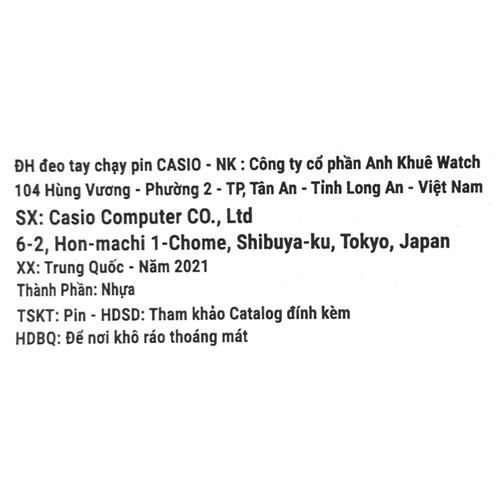 Đồng hồ CASIO 32.6 mm Nữ LRW-200H-1BVDF Màu Đen