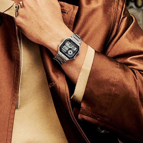 Đồng hồ CASIO 45 x 42.1 mm Nam AE-1200WHD-1AVDF Màu Bạc