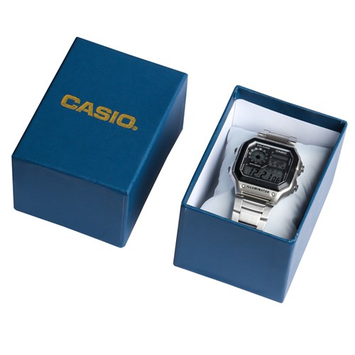 Đồng hồ CASIO 45 x 42.1 mm Nam AE-1200WHD-1AVDF Màu Bạc