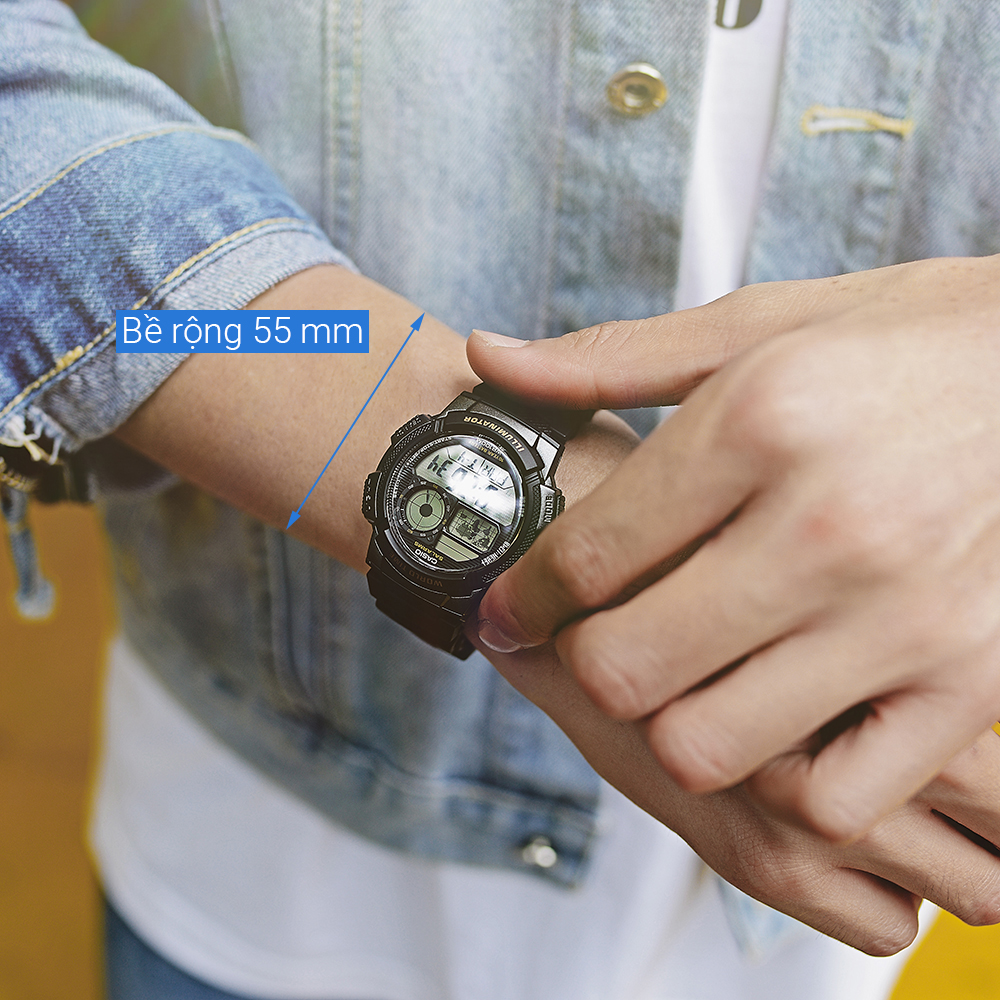 Đồng hồ CASIO 43.5 mm Nam AE-1000W-1AVSDF