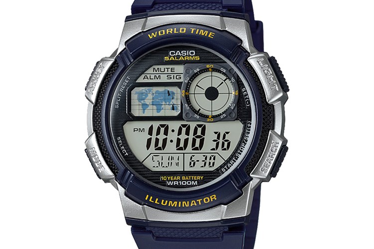 Đồng hồ CASIO 43 mm Nam AE-1000W-2AVDF Màu Xanh Dương