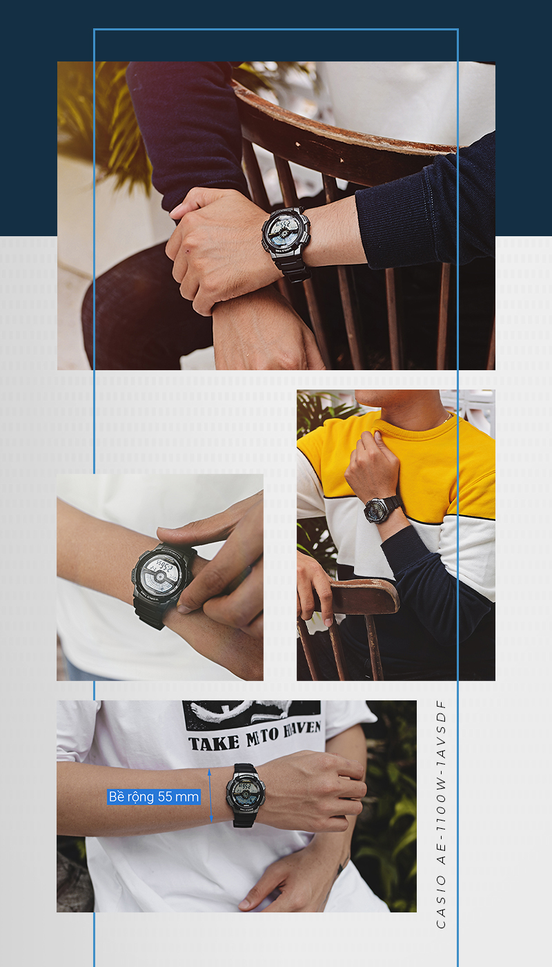 Đồng hồ Nam Casio AE-1100W-1AVSDF Đồng hồ Nam Casio AE-1100W-1AVSDF