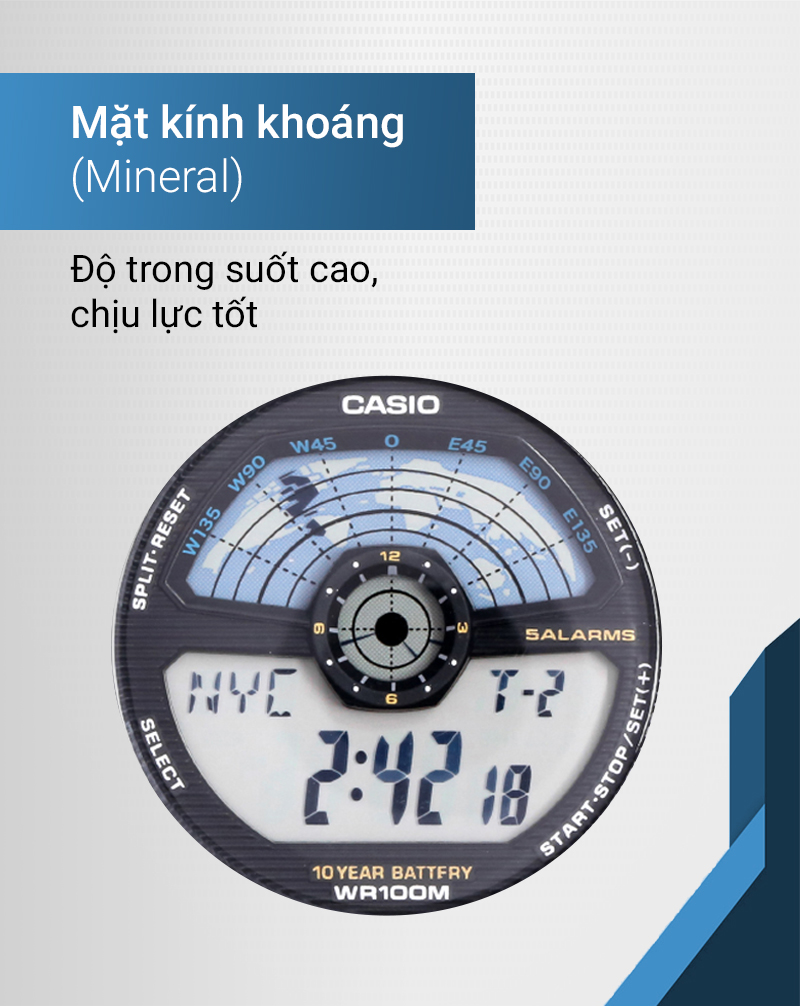 Đồng hồ Nam Casio AE-1100W-1AVSDF có mặt kính trong suốt Đồng hồ Nam Casio AE-1100W-1AVSDF có mặt kính trong suốt