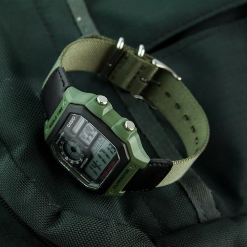 Đồng hồ Nam Casio AE-1200WHB-3BVDF Màu Đen