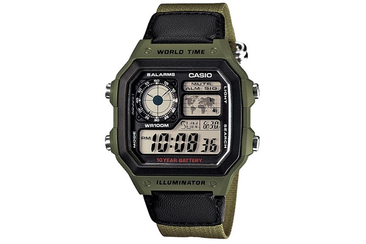 Đồng hồ Nam Casio AE-1200WHB-3BVDF Màu Đen