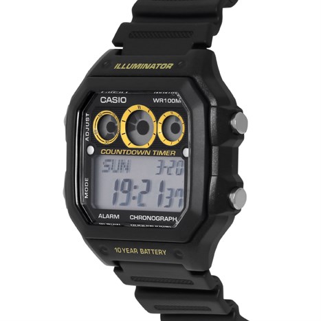 Đồng hồ CASIO 39.7 mm Nam AE-1300WH-1AVDF Màu Đen