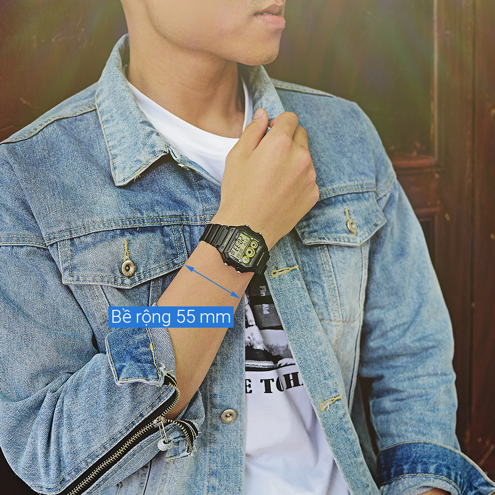 Đồng hồ CASIO 39.7 mm Nam AE-1300WH-1AVDF