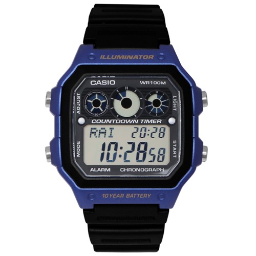 Đồng hồ CASIO 39.6 mm Nam AE-1300WH-2AVDF Màu Đen