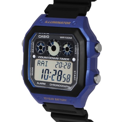 Đồng hồ CASIO 39.6 mm Nam AE-1300WH-2AVDF Màu Đen