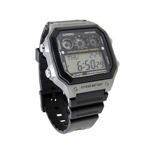 Đồng hồ CASIO 42 mm Nam AE-1300WH-8AVDF Màu Đen