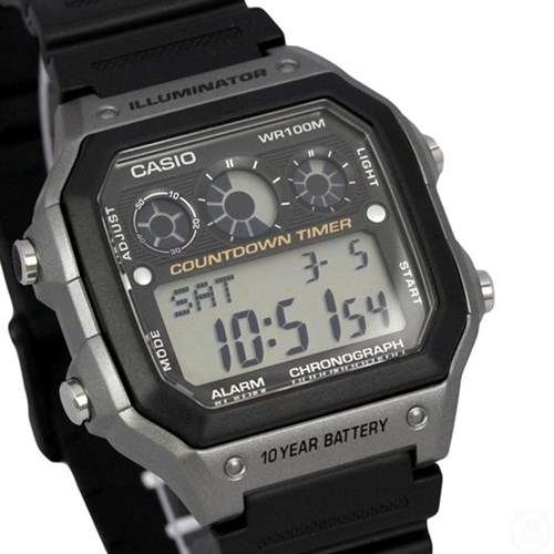 Đồng hồ CASIO 42 mm Nam AE-1300WH-8AVDF Màu Đen