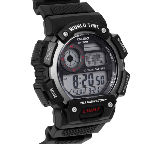 Đồng hồ CASIO 45.4 mm Nam AE-1400WH-1AVDF Màu Đen