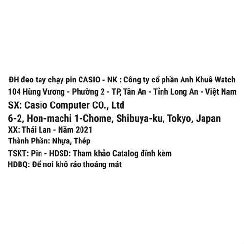 Đồng hồ CASIO 47.5 mm Nam AE-2100W-1AVDF Màu Đen