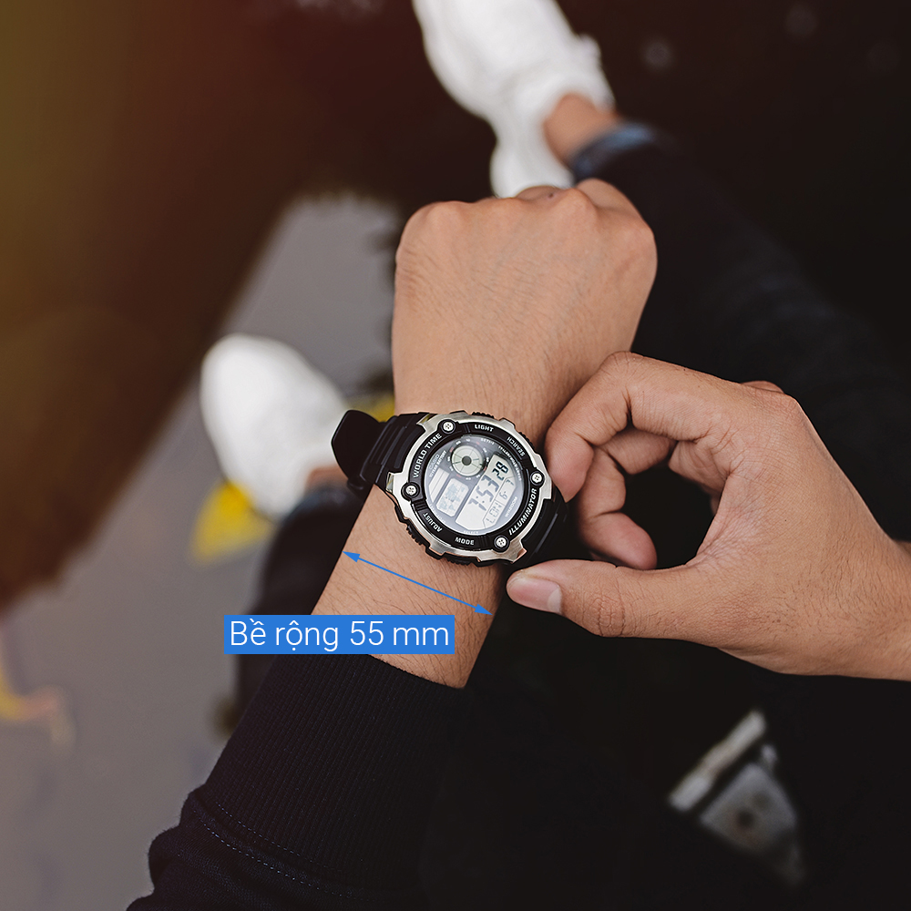 Đồng hồ CASIO 47.5 mm Nam AE-2100W-1AVDF
