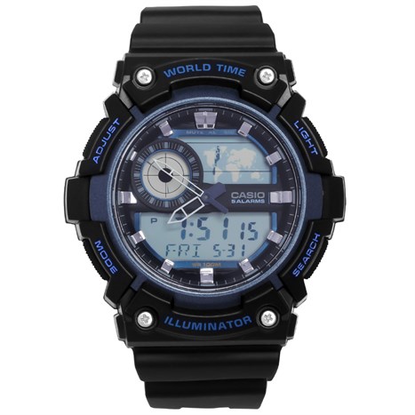 Đồng hồ CASIO 45.5 mm Nam AEQ-200W-2AVDF Màu Đen
