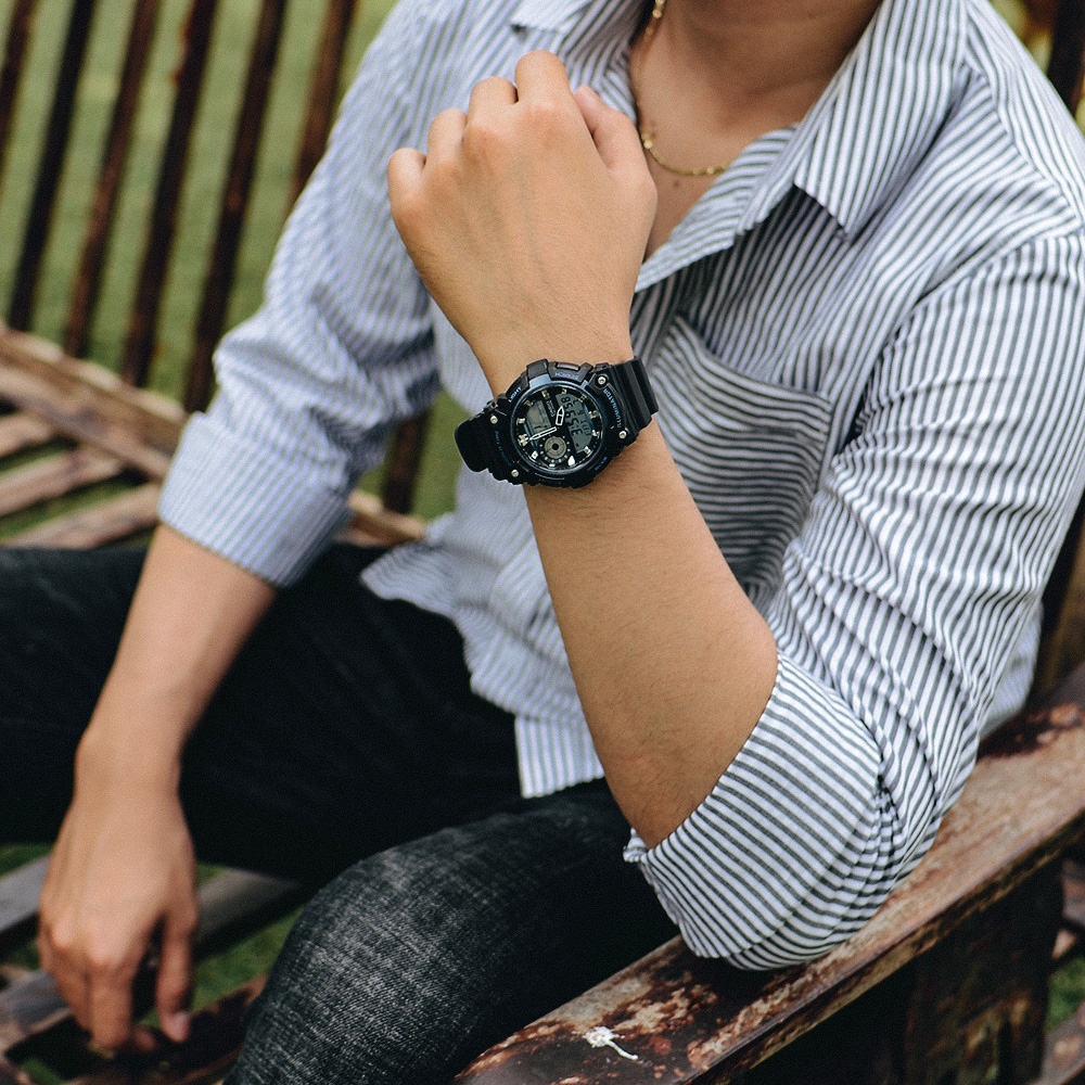 Đồng hồ CASIO 45.5 mm Nam AEQ-200W-2AVDF