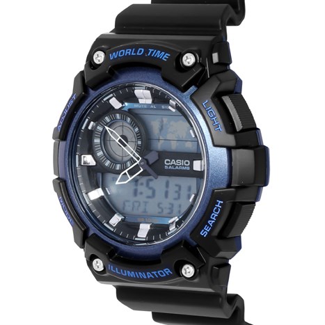 Đồng hồ CASIO 45.5 mm Nam AEQ-200W-2AVDF Màu Đen