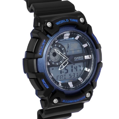 Đồng hồ CASIO 45.5 mm Nam AEQ-200W-2AVDF Màu Đen