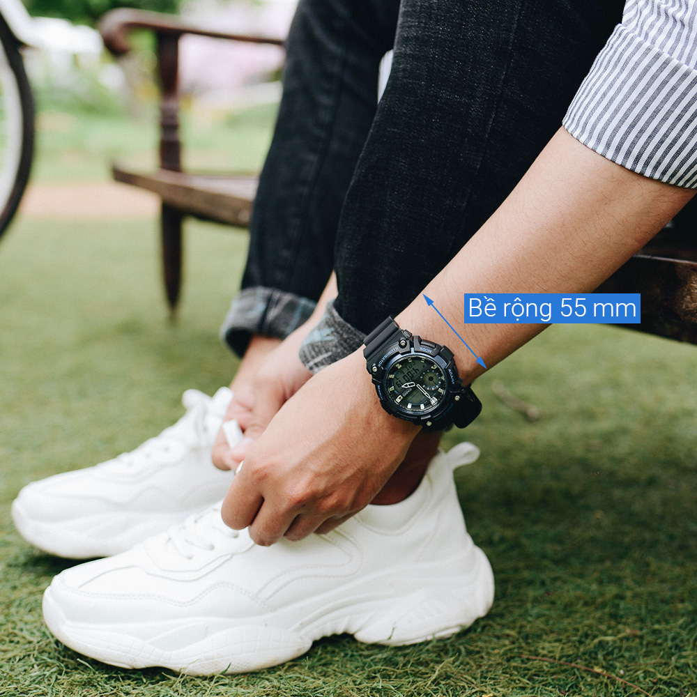 Đồng hồ CASIO 45.5 mm Nam AEQ-200W-2AVDF