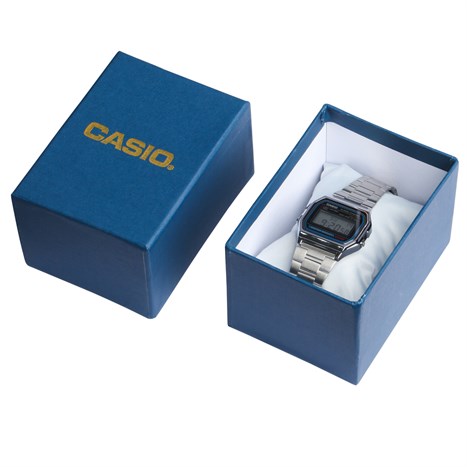 Đồng hồ CASIO 30.2 mm Unisex A158WA-1DF Màu Bạc
