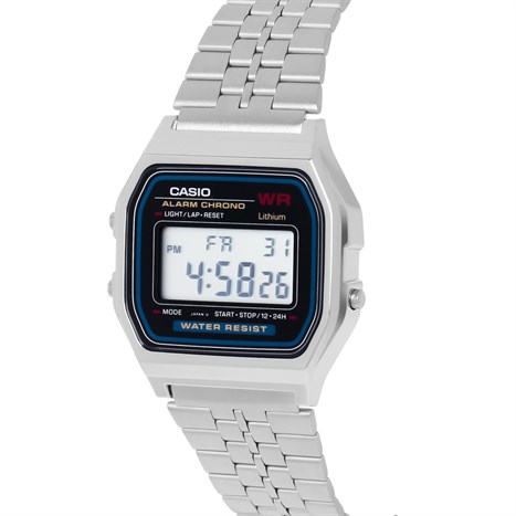 Đồng hồ CASIO 33 mm Unisex A159W-N1DF Màu Bạc