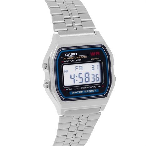 Đồng hồ CASIO 33 mm Unisex A159W-N1DF Màu Bạc
