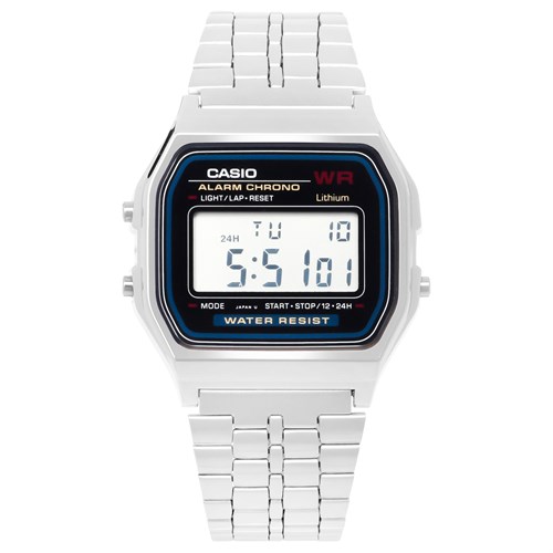 Đồng hồ CASIO 33 mm Unisex A159WA-N1DF Màu Bạc