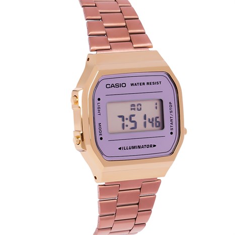 Đồng hồ Unisex Casio A168WECM-5DF Màu Vàng Hồng