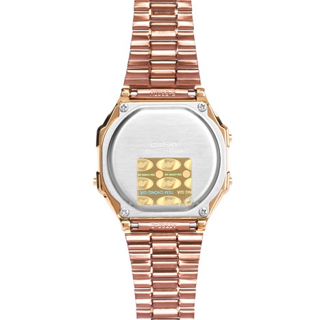 Đồng hồ Unisex Casio A168WECM-5DF Màu Vàng Hồng