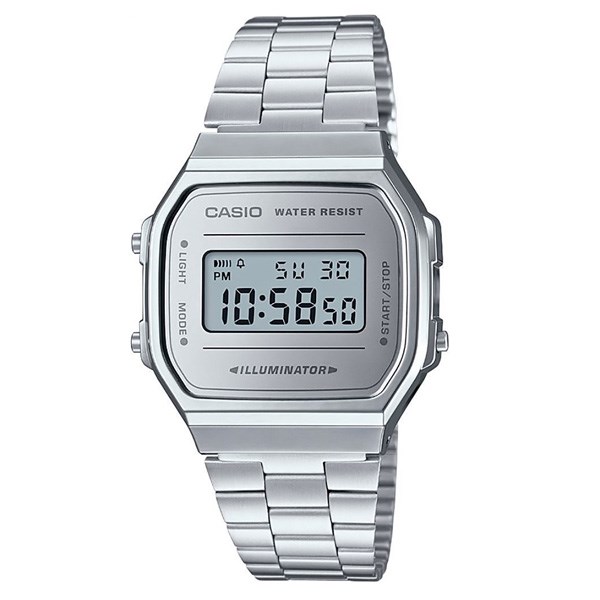 So s nh chi ti t Casio A168WEM 7DF Unisex v i Titan 1521YM02