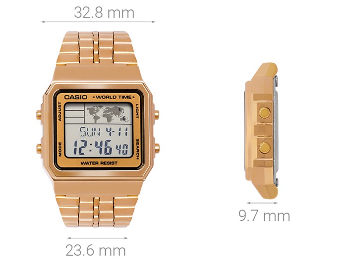 Đồng hồ CASIO 32.8 mm Unisex A500WGA-9DF Màu Vàng