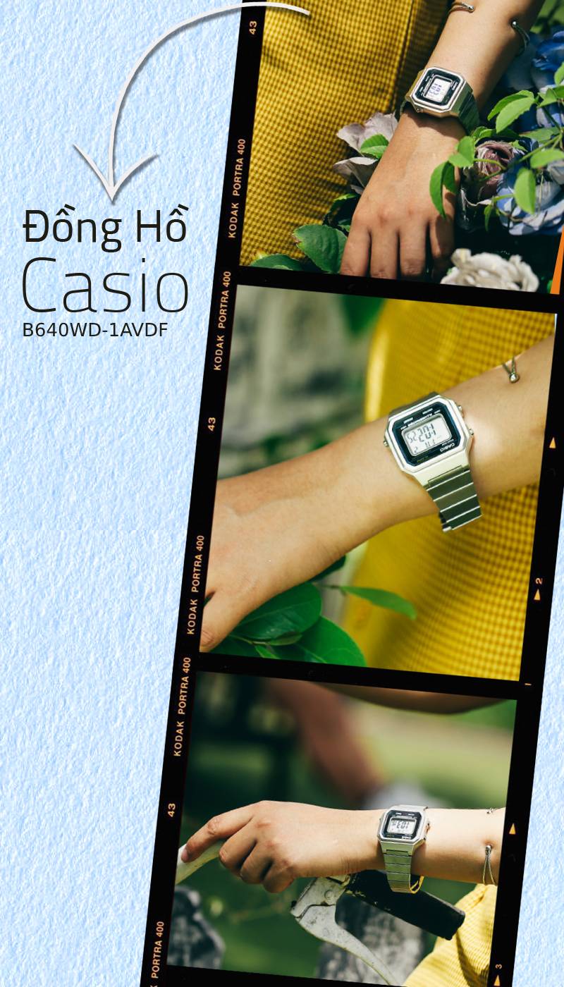 Đồng hồ Unisex Casio B640WD-1AVDF năng động, trẻ trung Đồng hồ Unisex Casio B640WD-1AVDF năng động, trẻ trung