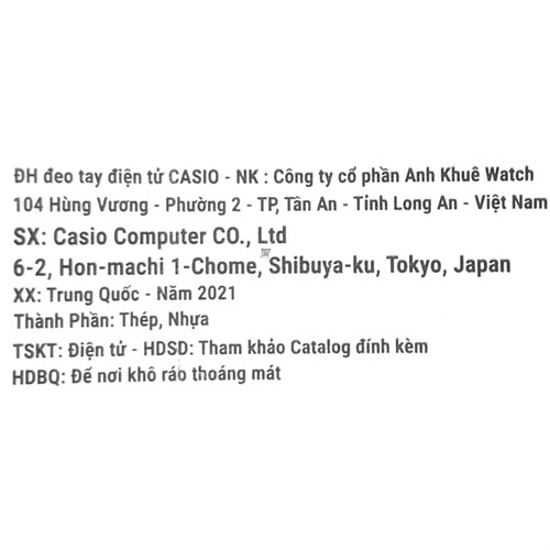 Đồng hồ CASIO 28.5 mm Unisex LA680WA-1BDF Màu Bạc