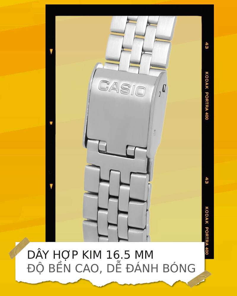Đồng hồ Unisex Casio LA680WA-1BDF sở hữu dây đeo bền đẹp, sáng bóng Đồng hồ Unisex Casio LA680WA-1BDF sở hữu dây đeo bền đẹp, sáng bóng