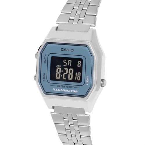 Đồng hồ CASIO 28.5 mm Unisex LA680WA-2BDF Màu Bạc