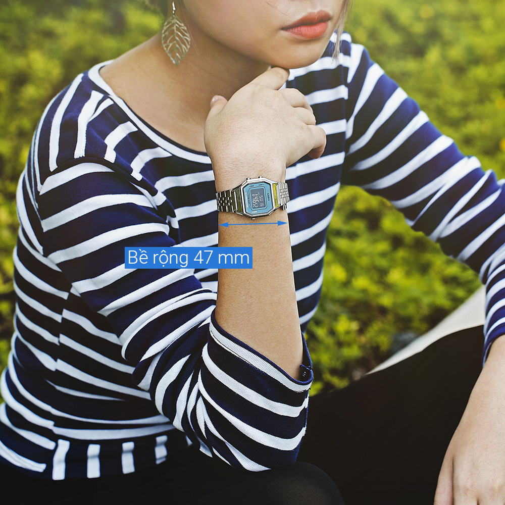 Đồng hồ CASIO 28.5 mm Unisex LA680WA-2BDF